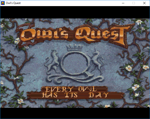 Owl's Quest: Every Owl Has Its Day (Windows) screenshot: Title Screen