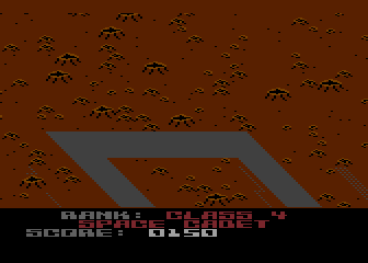 Blue Max 2001 (Atari 8-bit) screenshot: My rank