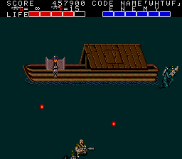 Bloody Wolf (TurboGrafx-16) screenshot: Boss
