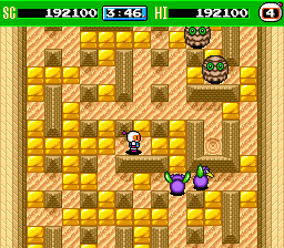 Bomberman '93 (TurboGrafx-16) screenshot: Planet Wither