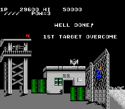 Rush'n Attack (NES) screenshot: The "Well Done!" screen