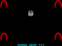 Bomber Bob In Pentagon Capers (ZX Spectrum) screenshot: Going through the door to another room