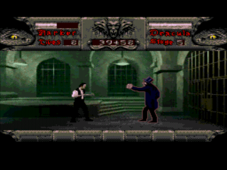 Bram Stoker's Dracula (SEGA CD) screenshot: Fighting young Dracula in an asylum.