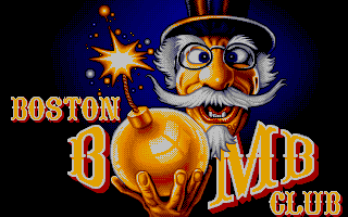 Boston Bomb Club (DOS) screenshot: Title screen (VGA)