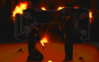 Burning Rubber (Amiga) screenshot: Game Over