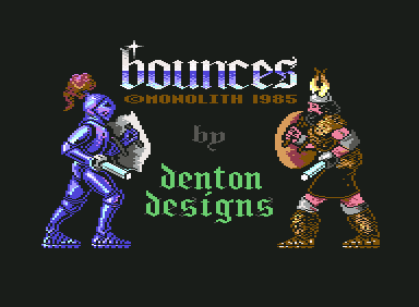 Bounces (Commodore 64) screenshot: Title Screen
