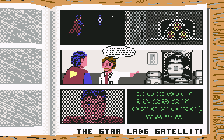 Superman: The Man of Steel (Commodore 64) screenshot: Comics describing the third mission