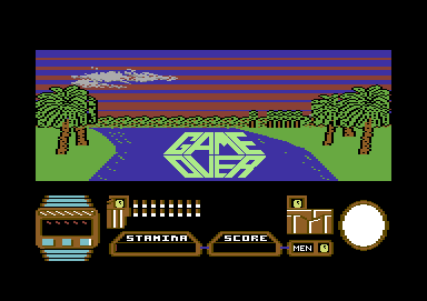 Butcher Hill (Commodore 64) screenshot: Game Over (Level 1)