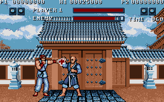 Street Fighter (Atari ST) screenshot: Fighting in japan.