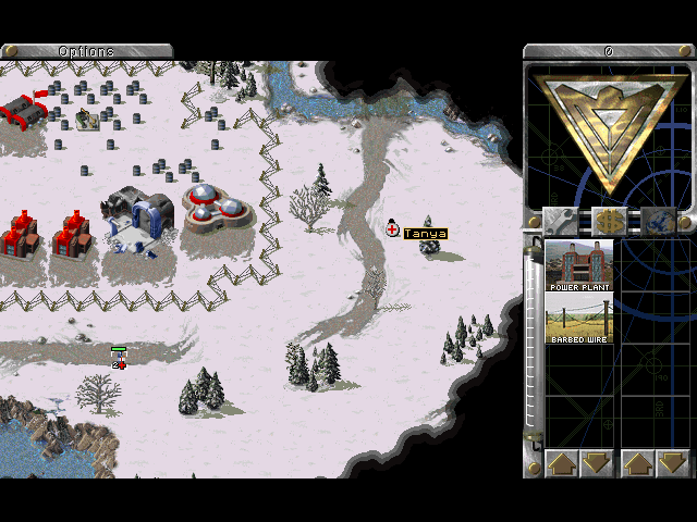 Command & Conquer: Red Alert (Windows) screenshot: Using a medic to heal your special unit - Tanya