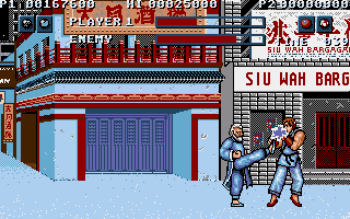 Street Fighter (Amiga) screenshot: Ryu vs Gen (China)