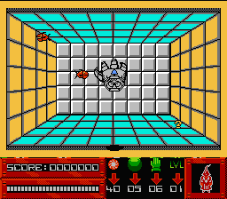 Super Glove Ball (NES) screenshot: Starting the game.