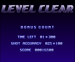 Super Stardust (Amiga) screenshot: Level clear!