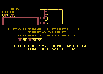 Space Dungeon (Atari 5200) screenshot: Level one complete