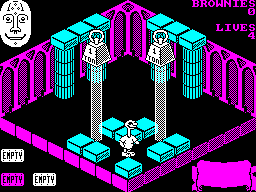 Sweevo's World (Amstrad CPC) screenshot: Waiting Room