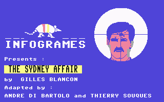 The Sydney Affair (Commodore 64) screenshot: Sydney was shot...