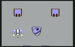 Scramble Spirits (Commodore 64) screenshot: Ship zoom-in