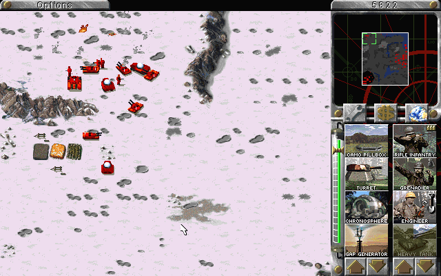 Command & Conquer: Red Alert - The Aftermath (Windows) screenshot: Clearing the last allied tank from the map will naturally yield success