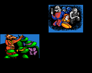 Teenage Mutant Ninja Turtles (Amiga) screenshot: Intro sequence (US version)