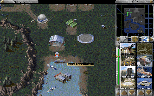 Command & Conquer: Red Alert - The Aftermath (Windows) screenshot: Demolition trucks are literally mini-nukes