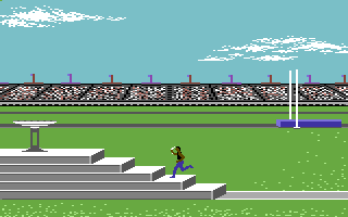 Summer Games (Commodore 64) screenshot: Opening ceremonies