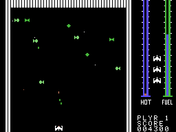 Threshold (ColecoVision) screenshot: Each level features different invaders