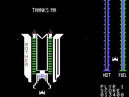 Threshold (ColecoVision) screenshot: Dock with the mother ship