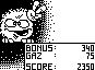 Tinies Farter (ExEn) screenshot: When you finish a level, you will receive a special bonus depending on the amount of game and the time spent in the level.