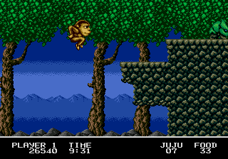 Toki: Going Ape Spit (Genesis) screenshot: and you jump higher