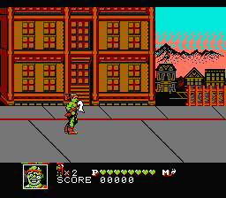 Toxic Crusaders (NES) screenshot: Starting location