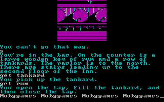 Treasure Island (DOS) screenshot: Rum tankards