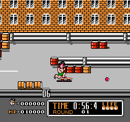 Screenshot of Town & Country Surf Designs: Wood & Water Rage (NES, 1988 ...