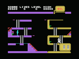Turmoil (MSX) screenshot: It's not easy to cross that gap