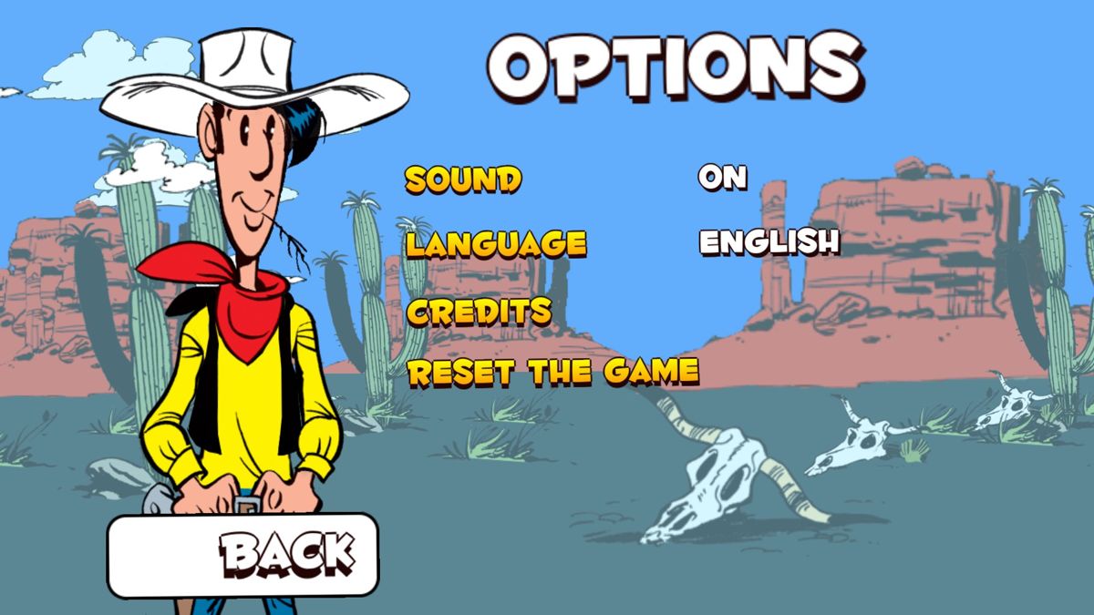 Lucky Luke: Shoot & Hit (Windows) screenshot: Options