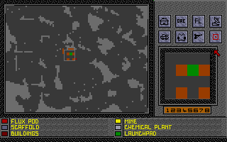 Utopia: The Creation of a Nation (DOS) screenshot: The overworld map