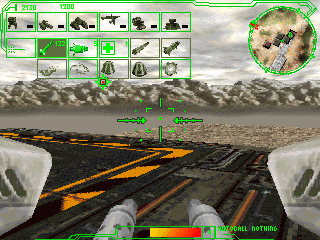 Uprising 2: Lead and Destroy (Windows) screenshot: Item menu (internal view)
