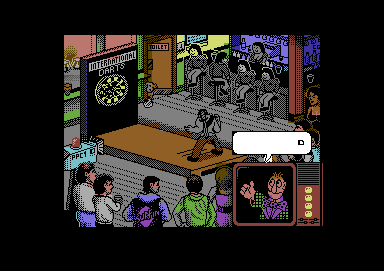 Wacky Darts (Commodore 64) screenshot: Computer shots