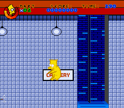 Screenshot of Virtual Bart (SNES, 1994) - MobyGames