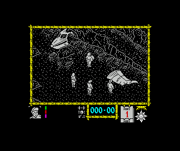 Where Time Stood Still (ZX Spectrum) screenshot: Starting position