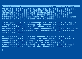 Wishbringer (Atari 8-bit) screenshot: My destination at last!
