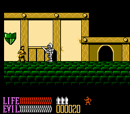 Wizards & Warriors III: Kuros - Visions of Power (NES) screenshot: Visiting the thief guild in order to become a better thief