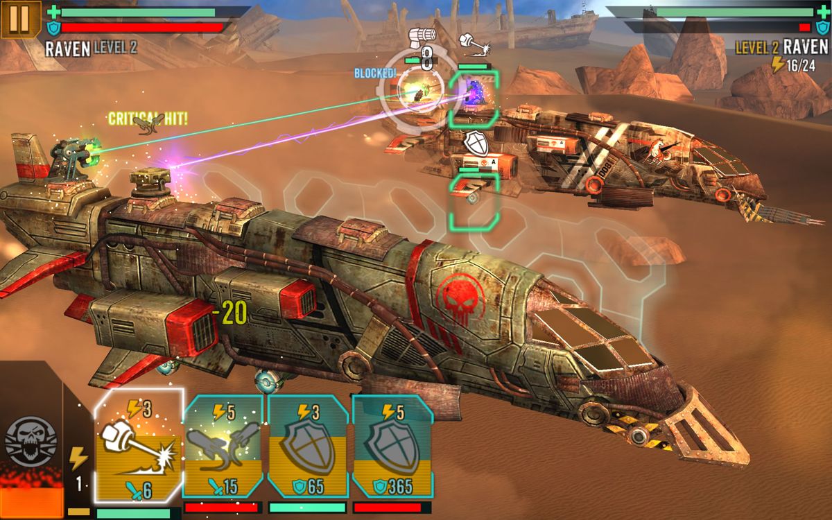 Sandstorm: Pirate Wars (Android) screenshot: A ship fight in a desert environment