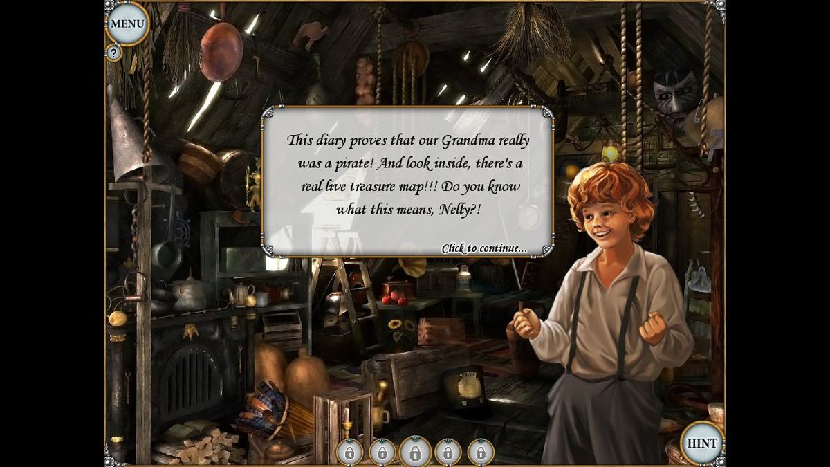Treasure Seekers: Visions of Gold (Windows) screenshot: This is Tommy, our kid brother. What odd clothes he wears