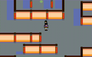 Xuanyuan Jian (DOS) screenshot: Okay, so you know this green circle there must be your destination. But how to get there?