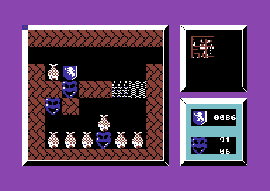 Xor (Commodore 64) screenshot: Trapped