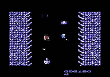 Zelta Pass (Commodore 64) screenshot: Enemy ship destroyed