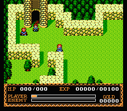 Ys II: Ancient Ys Vanished - The Final Chapter (NES) screenshot: Starting the game