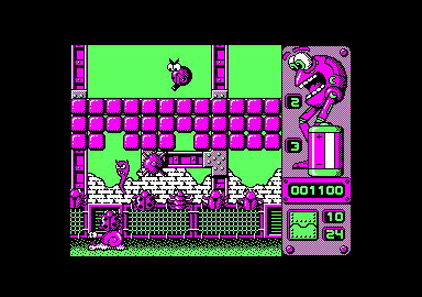 Jump (Amstrad CPC) screenshot: Level 2