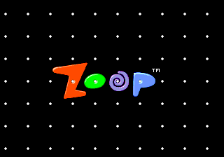Zoop (Genesis) screenshot: Title Screen