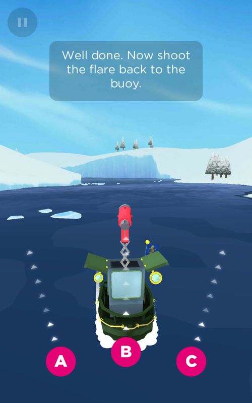 Sea Hero Quest (Android) screenshot: The fourth level is different: do you remember you starting position?